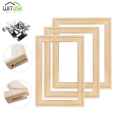 Professionelle Keilrahmenstreifen Bars DIY Leinwandrahmen Ölgemälde Wandkunst 1x - Bild 1 von 4
