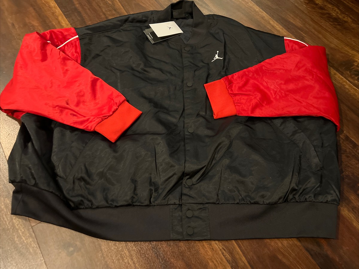 新品　NIKE jordan 2XLサイズ　フライトジャケット黒　赤　ウィメンズ 新品 NIKE jordan 2XLサイズ フライトジャケット黒 赤