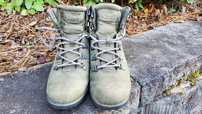 Merrell Womens Chateau J45540 Olive Green Ankle BOOTIES Round Toe