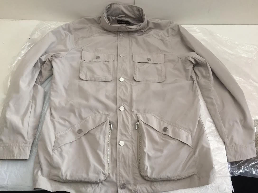 GIACCA A VENTO MICHAEL KORS STONE SAFARI DA UOMO TAGLIA XL $595