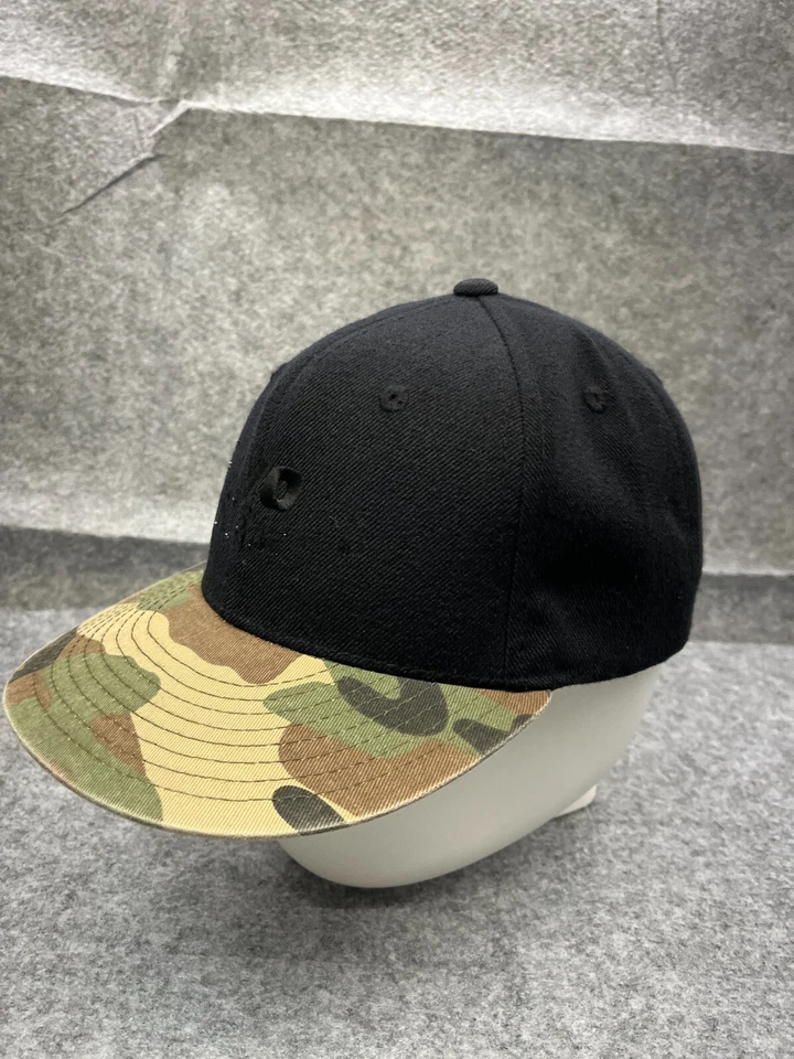 Gorra Yo Logo Decky Gorra Snap Back Adulto Negro Verde Camuflaje Mezcla Algodón Patín Foto 4 de 4