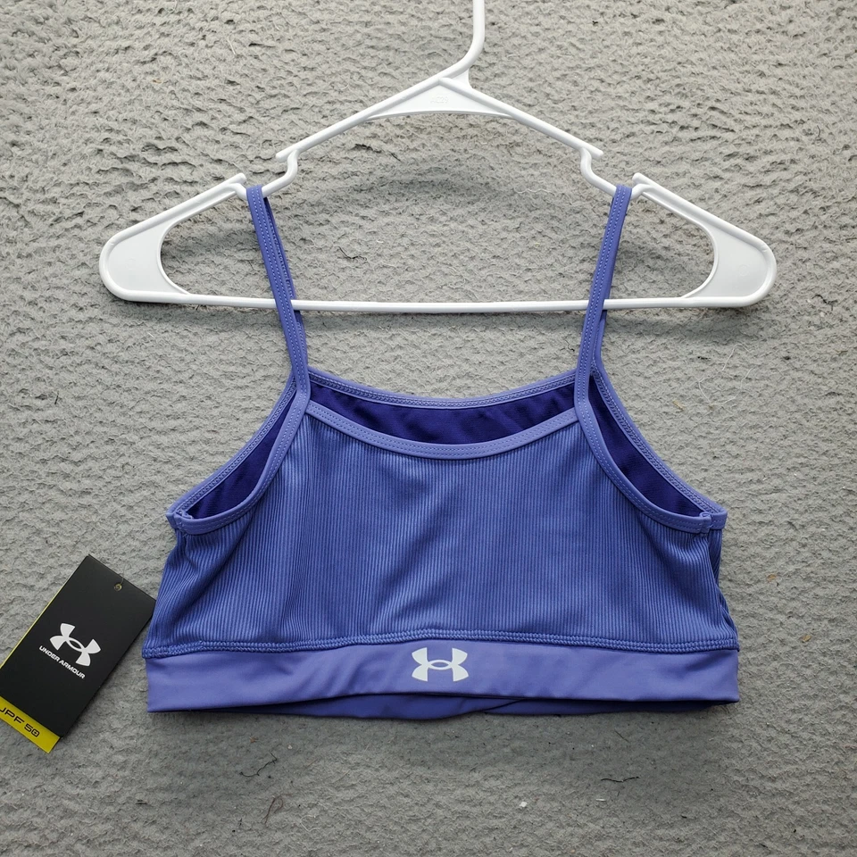 Conjunto de bikini Under Armour de 2 piezas para mujer talla 16 púrpura acanalado elástico traje de baño Foto 3 de 4