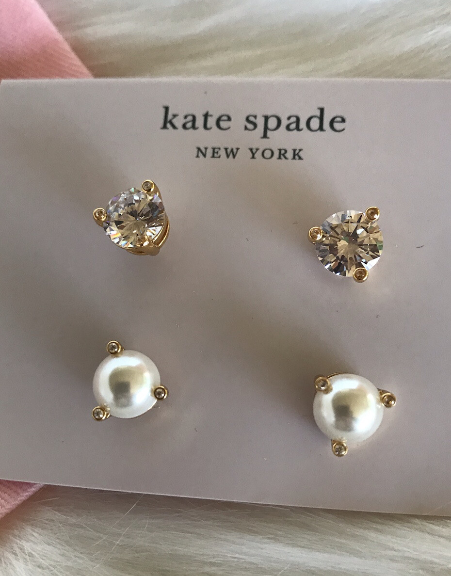 New! Kate Spade New York Rise and Shine Set Of Stud Earrings