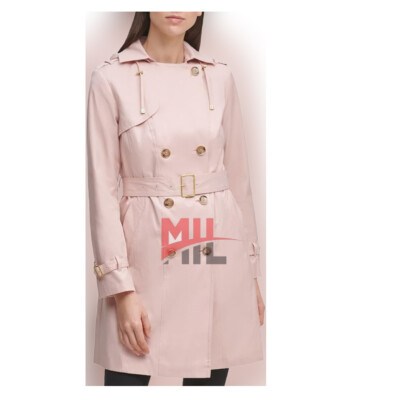 Handmade Women Pink Genuine Lambskin Pure Leather Over Coat, Fashion Coat