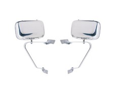 1980-97 Ford Bronco Suv Truck F150 F250 F350 Stock Fold-away Chrome Mirrors Pair