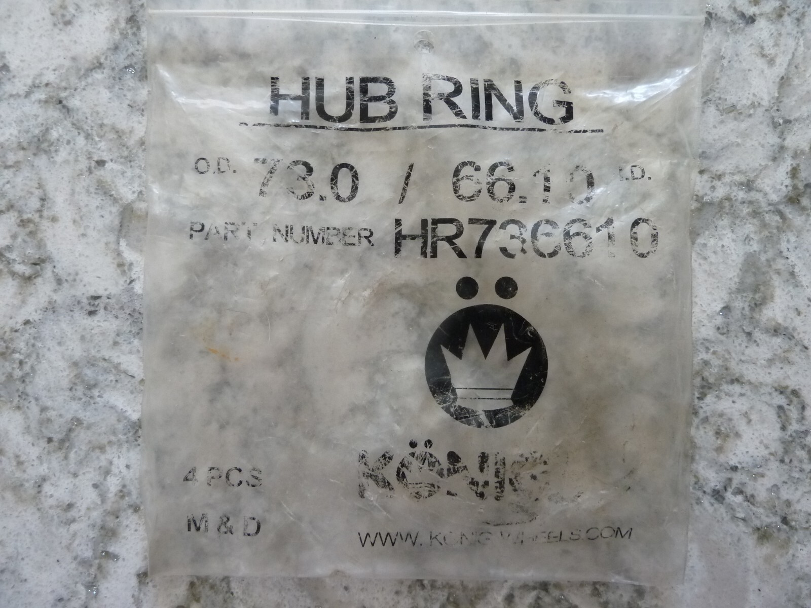 ENKEI HUB CENTRIC RINGS ID 66.06 OD 73 (66.1mm CAR to 73.1mm WHEEL