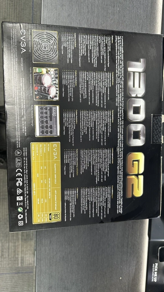 EVGA SuperNOVA 1300 G2 1300W Power Supply - Image 2 of 4