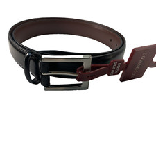 Covington Mens Genuine Leather Black Belt Sz 38/95 Modern Casual Work