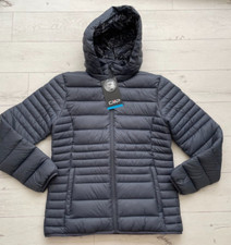 Cmp Size S Grey Padded & Quilted Winter Jacket Coat 3m Thinsulate New
