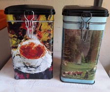 SCATOLE PER CAFFE' IN LATTA DERSUT VINTAGE