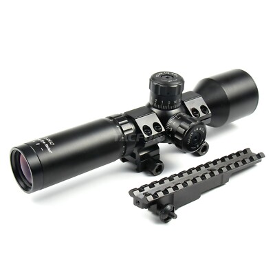 TACFUN Mosin Nagant 3-9x42 Long Eye Relief Scope /w Ring Mount +Mauser K98 Mount