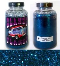 Blakes Metal Flake .015 Tahitian Teal Hot Rod Custom Paint job automotive 5oz 
