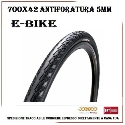 Copertone 700x42 Antiforatura E-Bike Trekking 37-622 Gomma Bici Pneumatico  City | eBay