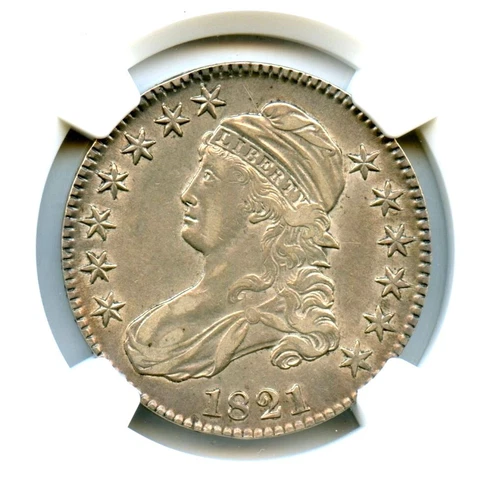 1821 Capped Bust Half Dollar, NGC XF40