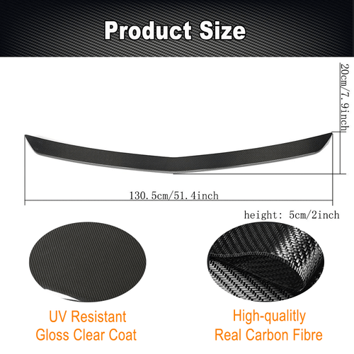 Fit for Benz W212 E200 E300 E400 E63 REAL Carbon Boot Trunk Spoiler Wing Lip - Picture 8 of 13