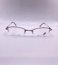 Nine West 355 RU6 Purple Metal Semi Rim Optical Eyeglasses Frame 50-19-130