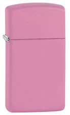 Zippo Slim Windproof Pink Matte Lighter, 1638, New In Box