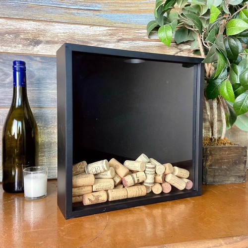 Easy Access Collectibles Display Box with Rustic Finish - Made in USA 12' Frame - Picture 6 of 10