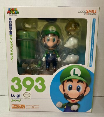 GOOD SMILE COMPANY - ねんどろいど 473 マリオ 393 ルイージ スーパーマリオブラザーズセット Good Smile Company Nendoroid #393 Luigi Super Mario Bros