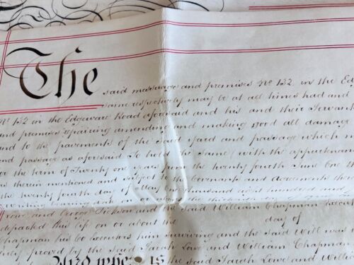 1851 Green Man Edgware Rd Historic Pub London Land Indenture Assignment Document - Picture 9 of 15