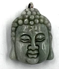 Vintage Burmese Buddha Deeply Carved Pendant on Sterling Silver Jump Ring