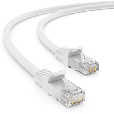 10m CAT 7 Patchkabel Netzwerkkabel RJ45 LAN DSL Netzwerk Ethernet Kabel Weiß