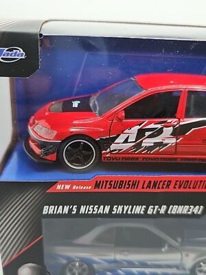 Jada Fast & Furious Legacy Series Nissan Skyline GT-R34/Mitsubishi