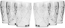 Set of 6 Neman Glassworks, 5-Oz Hand Made Vintage Russian Crystal Beverage Glass