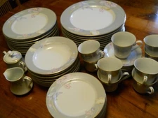 Mikasa Charisma Gray Dinnerware ~ Platter/Dinner/Salad Plates/Bowls Creamer Cups