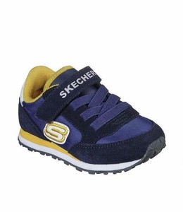 navy and gold sneakers