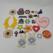 Lot Of 25 Pcs Embroidered Iron on Or Sew On patches Mixed