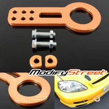 UNIVERSAL BILLET CNC ALUMINUM RACING FRONT TOWING TOW HOOK JDM ANODIZED GOLD
