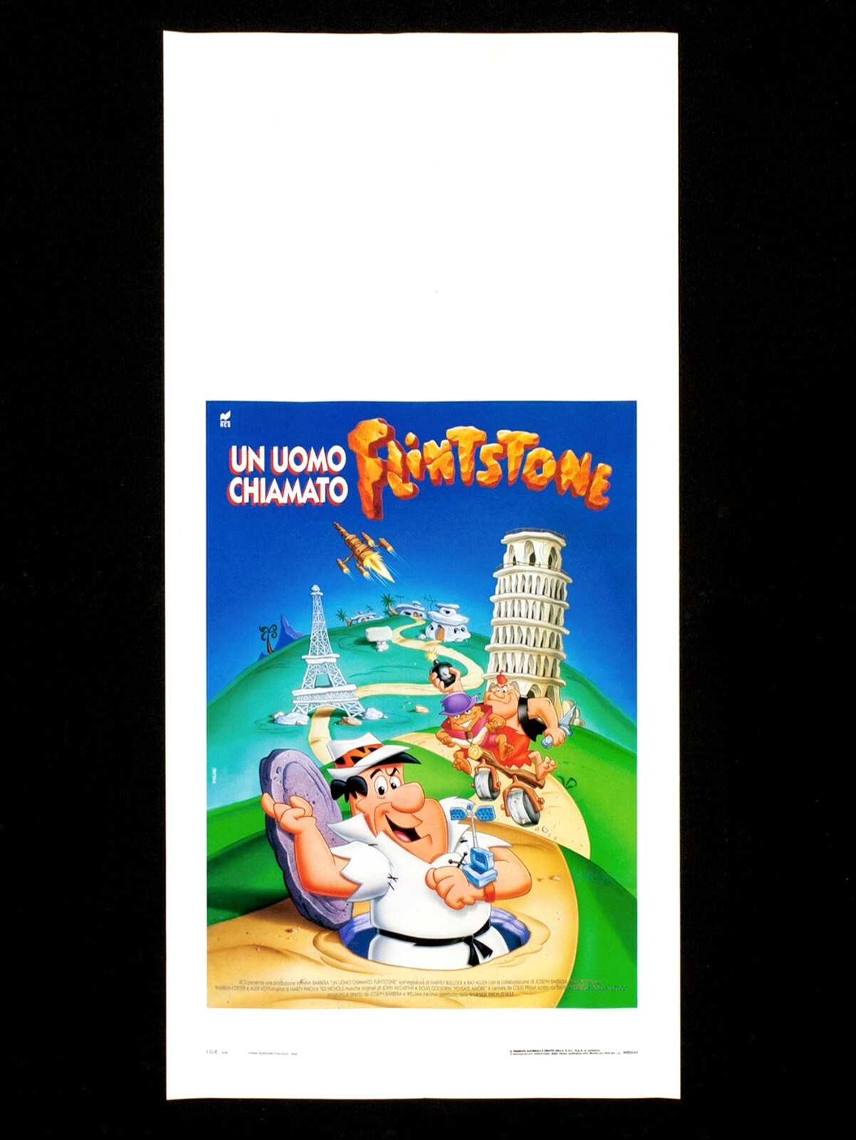 Locandina originale film Un uomo chiamato Flintstone (1967) - Regia di Joseph Barbera, William Hanna