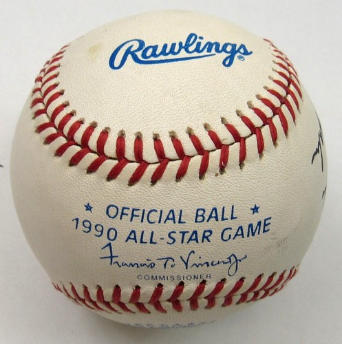 Warren Spahn Autographed 1990 All Star Game Rawlings Baseball Personalized - Picture 3 of 4