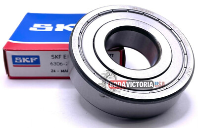 長門 SEC 美品 SKF 6306 ZZ DEEP GROOVE BALL BEARING, METAL SHIELDED