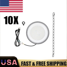 10-Pack 300W UFO LED High Bay Light Shop Industrial Commercial Factory Warehouse