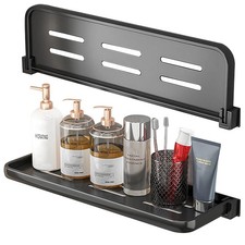 Set of 2 Folding Wall Shelf 15.75in Waterproof Metal Fold Down RV Kitchen