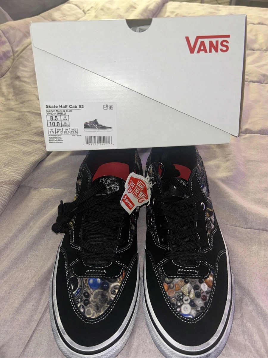 t*.様 Supreme Vans Skate Half Cab 92 26.5 Supreme x Vans Skate Half Cab '92 Leopard Pack - Black for sale | eBay