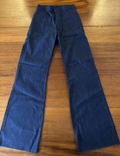 VTG US Navy Type II FR Denim Jeans Men 30R Utility Trousers Bell Bottom 80s NEW