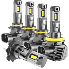 AUXITO H11 9005 9006 9012 H7 LED Headlight High Low Beam Bulb White Fog Light