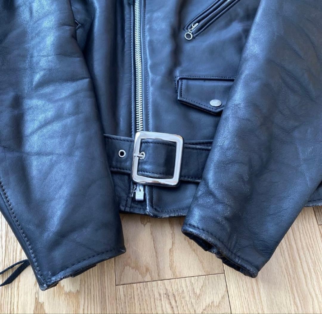 SCHOTT 618 Double Riders Leather Jacket Rare Bikers Tag Size 40 image 5