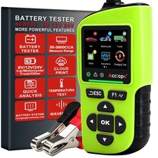 BT90 PRO 2-360Ah Battery Tester with Cloud Printing, 30-3800 CCA, 6V/12V/24V ...
