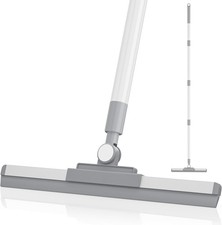 Floor Squeegee with 180  Rotating Head, Squeegee for Floor with 52'' Long