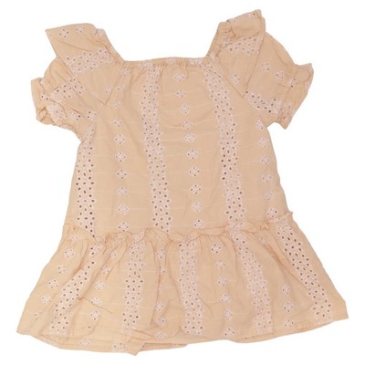 River Island Mini, Kleid, Größe: 86, Beige, Baumwolle/Polyester, Streifen #o2I