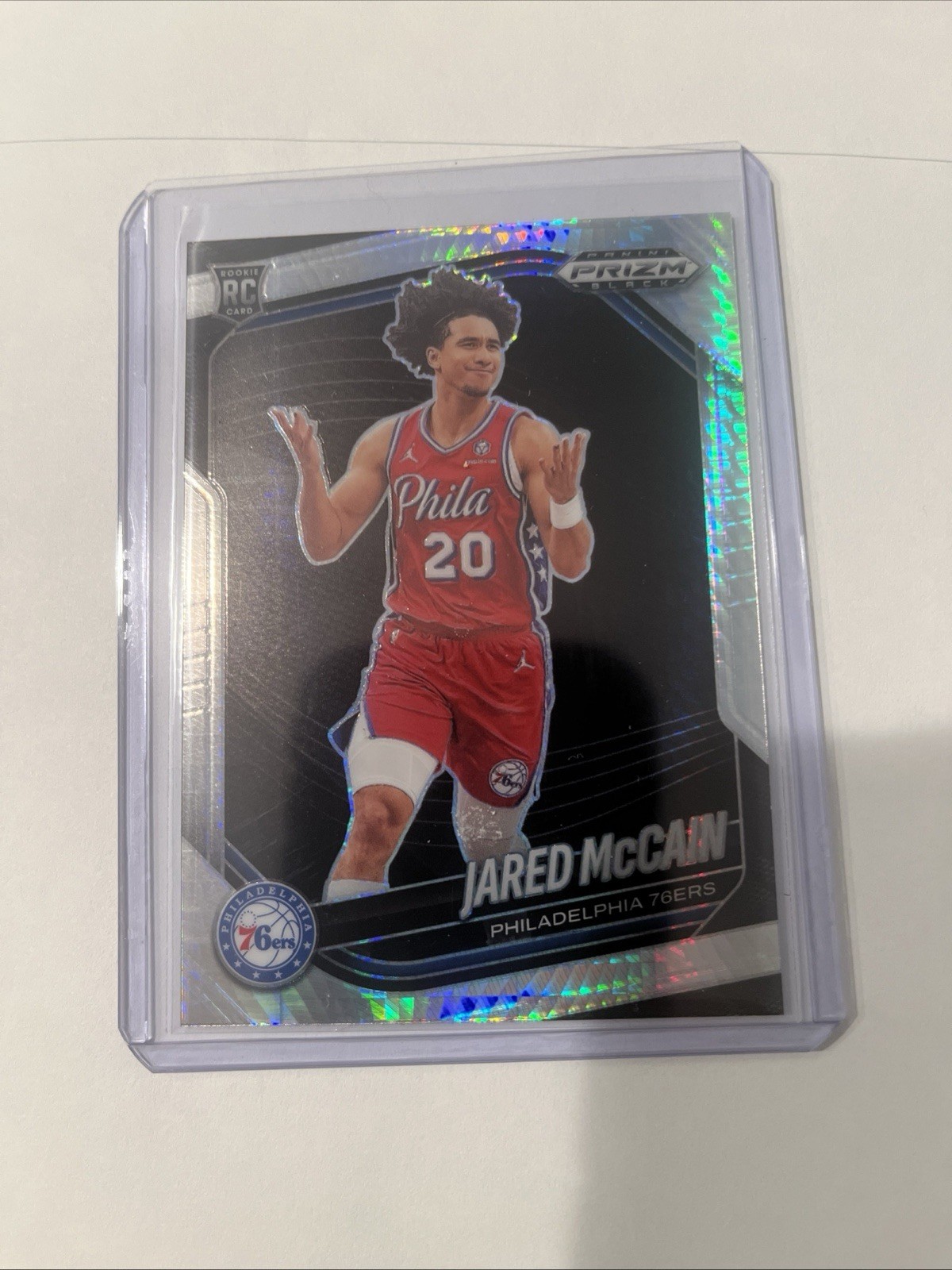 2024-25 Panini Prizm Black Jared McCain Pulsar RC #80 Philadelphia 76ers 🔥