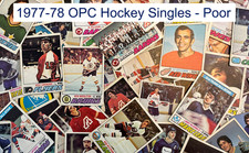 1977-78 O Pee Chee OPC Hockey Pick card to complete set 1-396, Real Photos- Poor