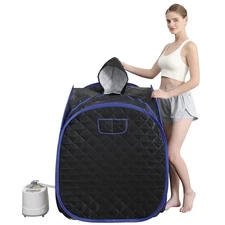 Smartmak Portable Sauna Kit, one Person Full Body at Home Spa Hat T... Fast Ship