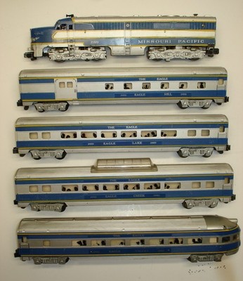 American Flyer Missouri Pacific The Eagle Passenger Set in Repro Box [Lot 3-S20]