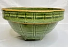 McCoy Vintage Olive Green Bowl Windowpane Design  Mixing Bowl #8