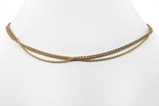 Kette Bicolor 3er-Kette 750 Gelbgold Gold 950 Platin 42 cm [BRORS 20073]